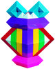 Regenbogenpyramide Gowi 15 Teile