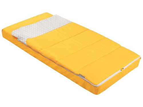 Bettdecke und Spannbetttuch für Liegepolster 120 cm